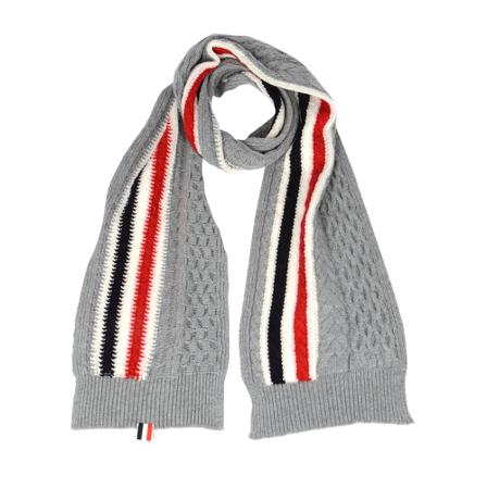 Thom Browne, Scarf Grijs, Heren, Maat:ONE Size