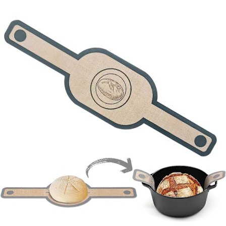 Oval Silikone Bagemåtte, Surdejsbrød Bagemåtte værktøj, Non-stick & Let at Rengøre Genanvendelig til Ovn-Perfekt