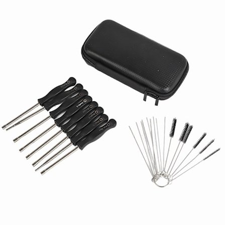 Dingln Forgasserjusteringsverktøy Forgasserskrutrekker Rengjøringsbørste Verktøysett Reparasjonssett [DB]