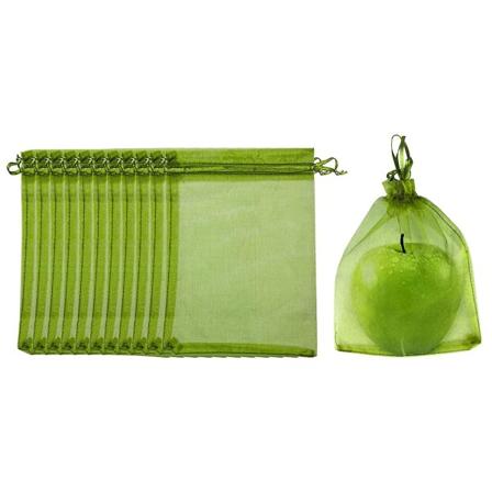 50 stk fruktbeskyttelsesposer Beskytt planter mot skadedyr med nettingposer med snøring 10X15cm