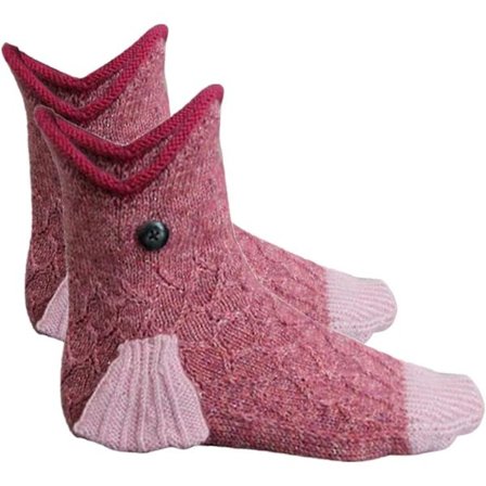 Strikkede Krokodille Sokker - Strikkede Dyresokker Funky Strikke Mønster