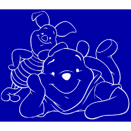 Väggdekor - Nalle Puh och Nasse