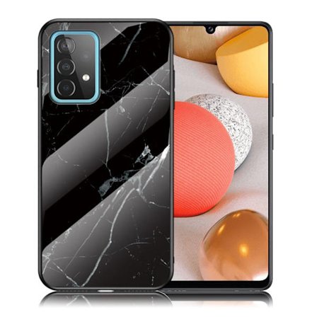 Fantasy marmor Samsung Galaxy A52 5G cover - sort marmor
