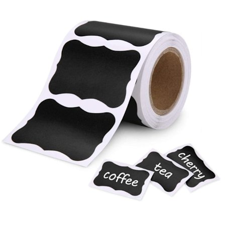 300 stk gjenbrukbare selvklebende etiketter for kjøkkenorganisering med