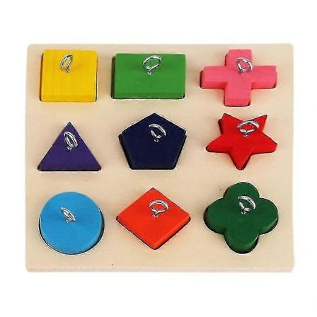 Pædagogisk legetøj, træningslegetøj papegøje træklods puslespil []