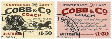 Australien - Cobb & Co diligence - Stemplet sæt 2v
