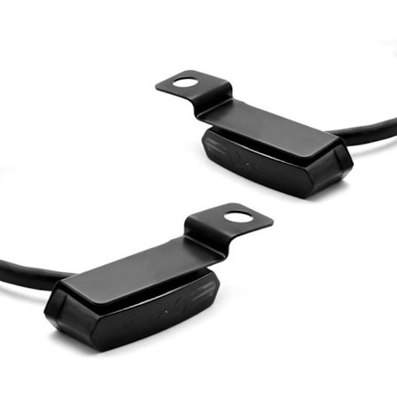 LED-blinkers för motorcykel med rinnande vatten, Honda, Yamaha, Kawasaki, broms, koppling, spak (det svarta paret)
