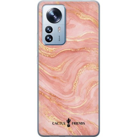 Kompatibelt Mobilskal till Xiaomi Xiaomi 12 Pro Cactus and Friends – RoseGoldFlow