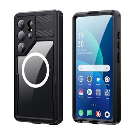 REDPEPPER Samsung Galaxy S26 Ultra MagSafe Case - Transparent/Black