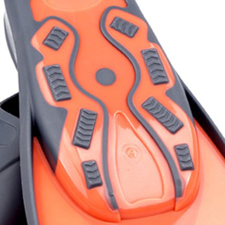 1 Par Børnesvømmefødder Svømmefødder Lær at Svømme Udstyr til Drenge Piger Grå Orange XXXXS(30‐31)