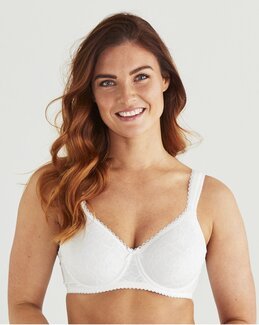 Bøjle-BH Lace Shape Hvid - D95 - Swegmark
