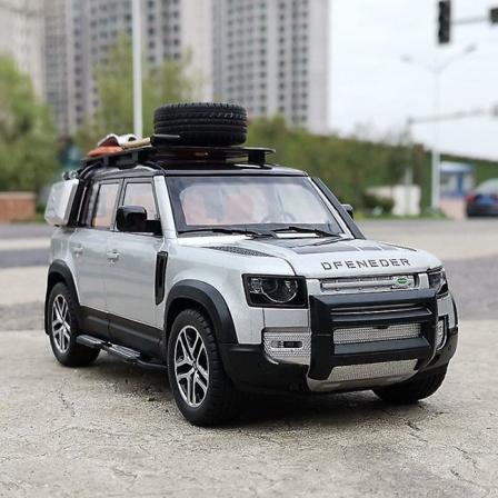 2022 Uusi 1/24 Land Rover Defender Seosauto Malli Diecast Metallilelu Maastoautot Automalli Simulaatiokokoelma Lasten Lahjat