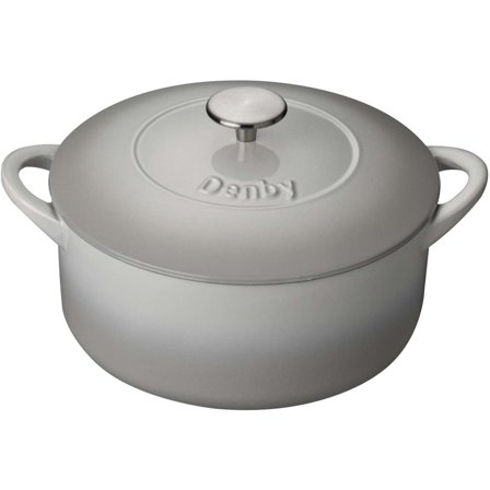 Denby Natural Canvas Rund Støbejernsgryde 26 cm - Hvid | KitchenOne