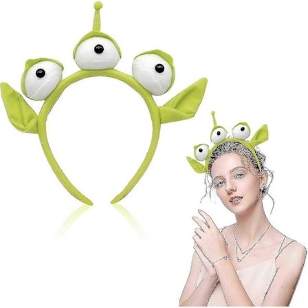 Alien Panta Toy Story -teemaan, joustava pehmoinen hiuspanta kasvojen pesuun, suihkuun, kauneudenhoitoon, ihonhoitoon, tyyli 1