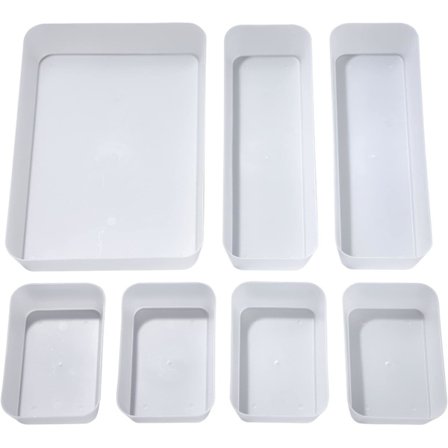 Skuffer Opbevaringsskuffer, Klar Kosmetik Divider Plast Organizer