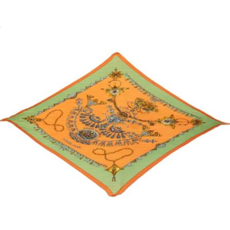 Hermès Vintage Pre-owned Halstørklæde Orange, unisex Vintage Accessories, Størrelse: ONE Size