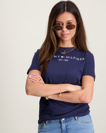 Tommy Hilfiger ESSENTIAL TEE S/S Bleu T-shirts Fille - Kids Brand Store