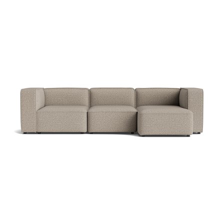 Modus XL chaiselong sofa, højrevendt - Crush Grå/Beige - 272x130x67cm - Sofa, chaiselong - Nozag fjedre, Krydsfiner & Koldskum - Komfortabel og 