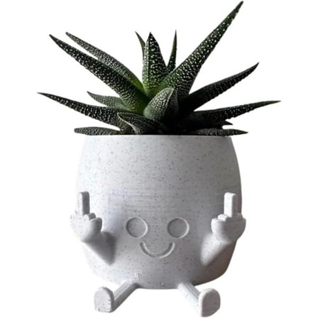 Smilende Plantepotte med Langfingre Opp, Nyhet Søte Blomsterpotter for Sukkulenter Langfinger Blomsterpotte Kreativ