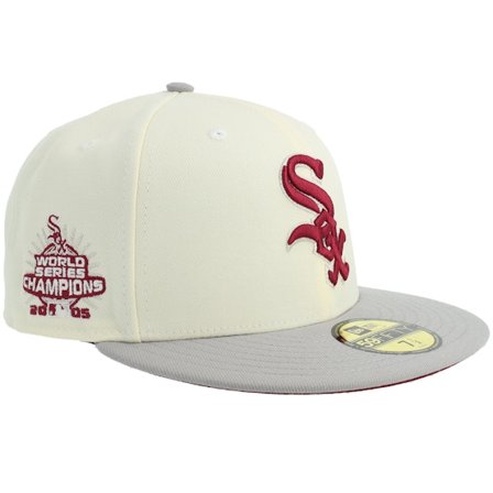 New Era - MLB Beige Fitted Cap - "Hatstore Exclusive x Chicago White Sox 59FIFTY Champions Chrome/Grey Fitted " @ Hatstore