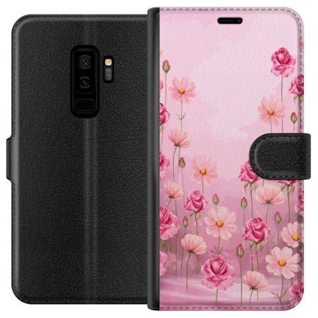 Kompatibelt Lommeboketui til Samsung Galaxy S9+ Petal Reverie Soft Blush