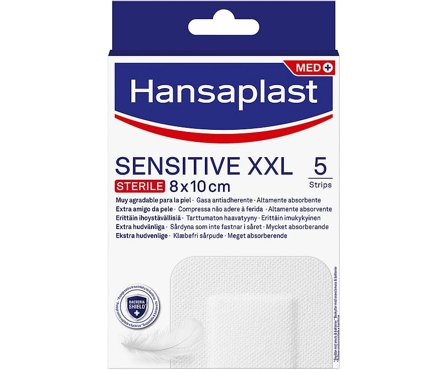 Hansaplast Plaster Sensitive XXL 5 stk, Medicin & Pleje, Plastre, Sårplastre