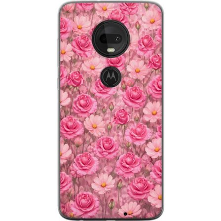 Yhteensopiva Puhelinkuori Motorola Moto G7 Petal Reverie Blush Rose