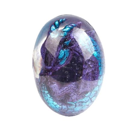 Lava Dragon Egg Resin Statue Ornamental Dinosaur Eggs Sculpture Gemstone Souvenir Home Decor Collec (FMY)