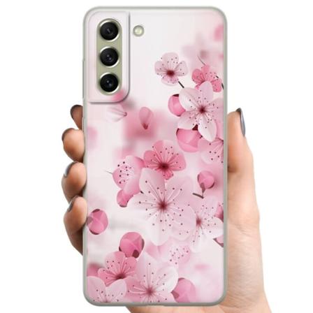 Samsung Galaxy S21 FE 5G TPU Mobilcover Kirsebærblomst
