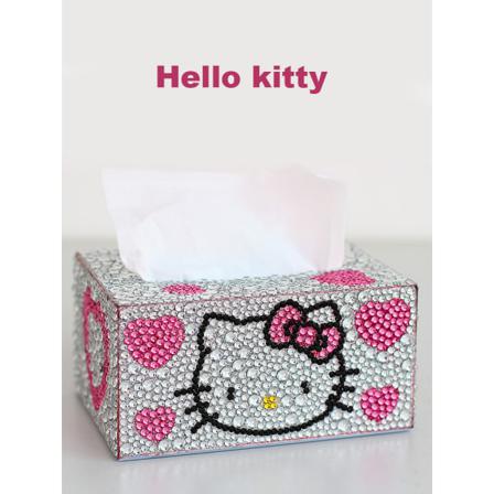 5d Gör-det-själv Diamond Painting Tissue Box Handgjord Konst #9