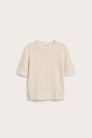 Kappahl | Kuvioneulottu pusero | Luonnonvalkoinen