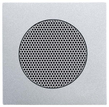 ABB Impressivo Centrumplatta för högtalarinsats Aluminium, Strömbrytare & vägguttag