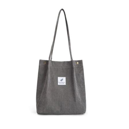 Kvinnors Corduroy Tote Handväska, Perfekt för Shopping, Resor, Skola och så vidare A916-360 K