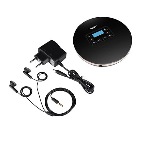 Bärbar LCD-skärm Audio Music Travel CD-spelare CD-R CD-RW MP3 med USB-kabel
