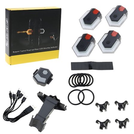 Trådløs fjernbetjening LED sikkerhedsadvarselslampe til smart cykelbaglygte med blinklys Cykel Forreste Bageste Lig