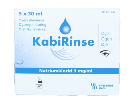 Kabirinse Øyeskyllevæske NaCl, 5 x 30 ml