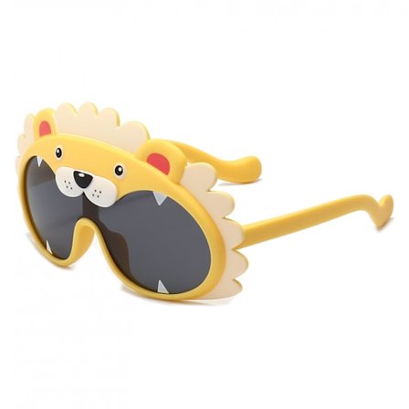 Barn Cartoon Solglasögon Student Solglasögon Polariserande Glasögon Små Solglasögon Stor Ram Solskydd Spegel---Gul ram gula ben