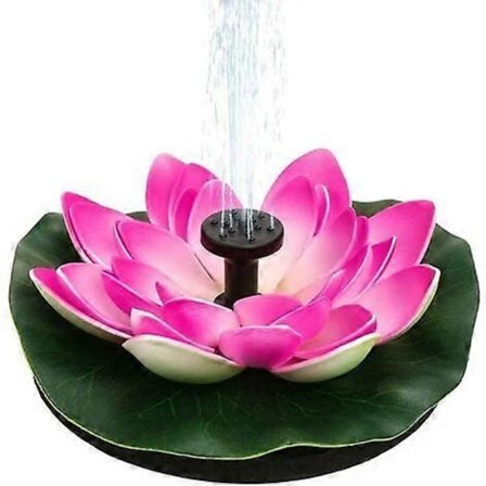 Lumme/lootus sammalkukka aurinkolähdepumppu kelluva lampi esillä lootus aurinko vesi ulkokoriste patio puutarha uima-allas