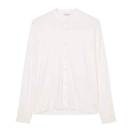 Marc O'Polo Jersey blouse, loose fit , Wit , Dames , Maat: XS