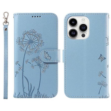 Kompatibelt med iPhone 14 Pro Läderfodral Plånbok Mobilskal Maskros Tryck