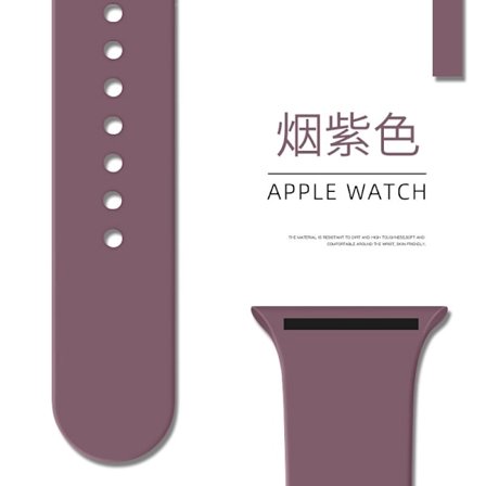 Klockarmband för Apple Watch iWatch 38/40/41/42mm Förlängt/L 90 Rök Lila