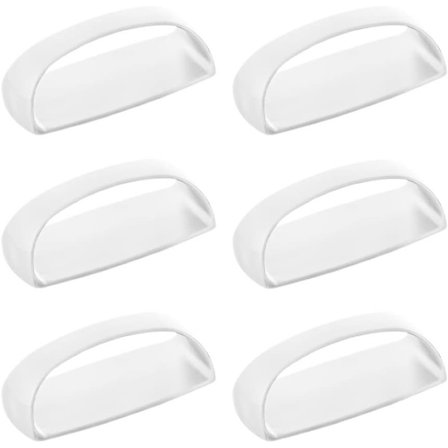 6-pack självhäftande instant skåpdrag med självhäftande skjutdörrshandtag för glasfönster, skåp, skal- och stickknopp utan borr 6st/ set (