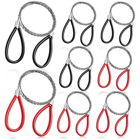 8 stk. PVC-rørsav i rustfrit stål, rørskærer til PVC-rør, værktøj til skæring af PVC-rør til camping