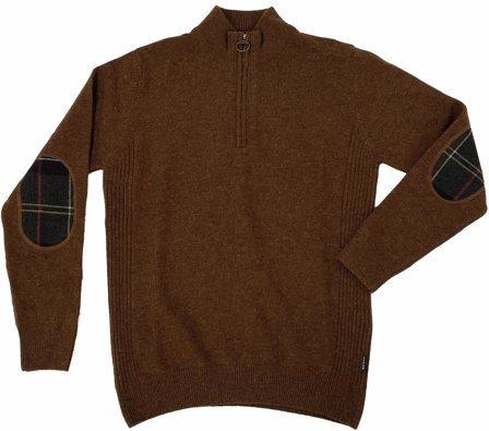 Barbour M's Holden Half Zip Bracken - Barbour