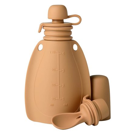 Mininor Smoothiepose med ske Rådyr 120 ml, Børn & Forældre, Service, Kopper Og Drikkedunke