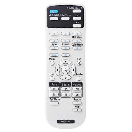 Erstatningskontroller for Epson-projektor EX3220 / EX5220 / EX5230 / EX6220 / EX7220 fjernkontroll