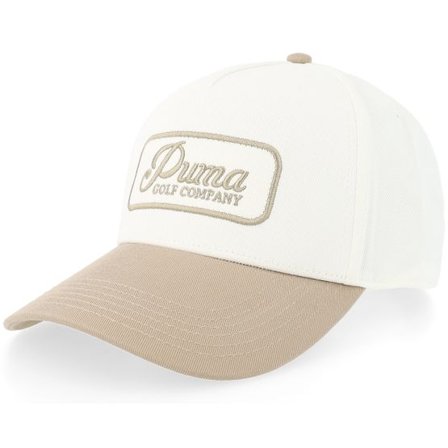 Puma - Vit adjustable Keps - Jupiter Cap White/Camel A-frame Adjustable @ Hatstore