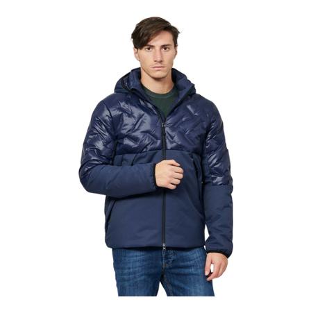 Emporio Armani, Coats Blauw, Heren, Maat:M