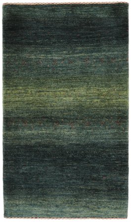 Hand Knotted Persian Loribaft Fine Persia Rug 82X140 Black/Dark Green