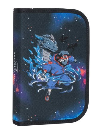Beckmann Norway Single Section Pencil Case With Content, Ninja Elements - Multi/patterned - ONE SIZE
